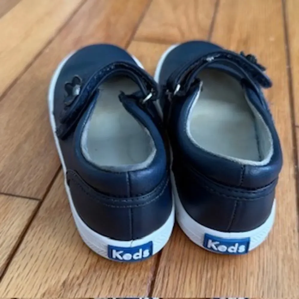 Keds Kids Ella Leather Mary Jane Sneakers - Navy Blue - US Size 11.5M